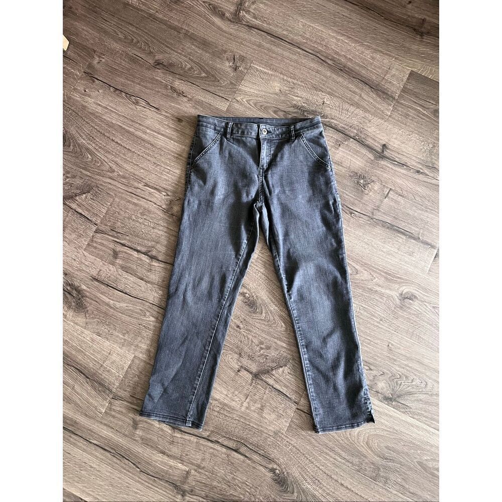 Prana women's faded black or gray straight leg jeans size 6 regular